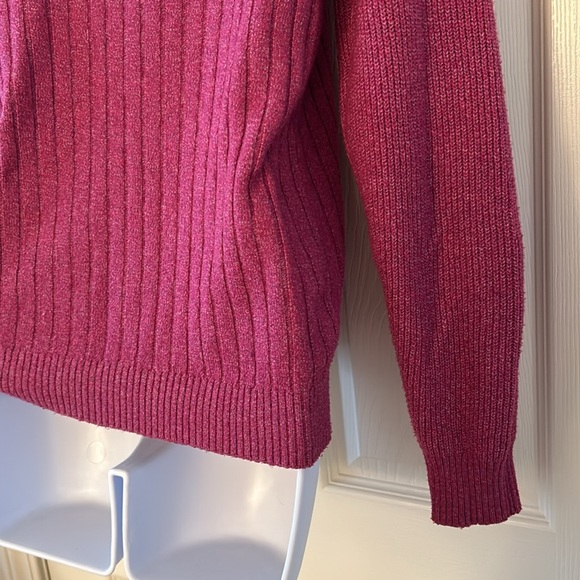 Pink Puff Sleeve Knit Sweater - Picture 14 of 16
